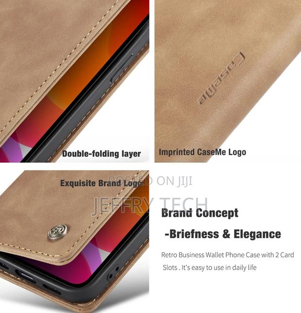 Horizontal Flap Leather Case for iPhone 12 Pro Max Yellow - thumbnail 2