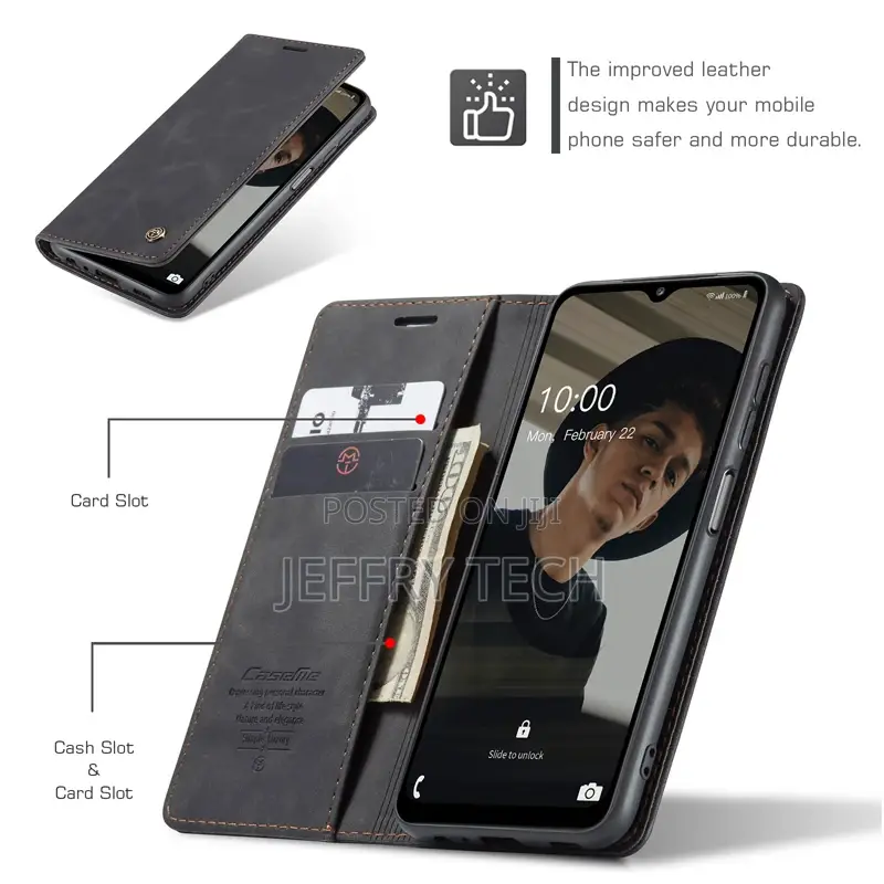 Flip Leather Case for Samsung Galaxy A32 5G Black