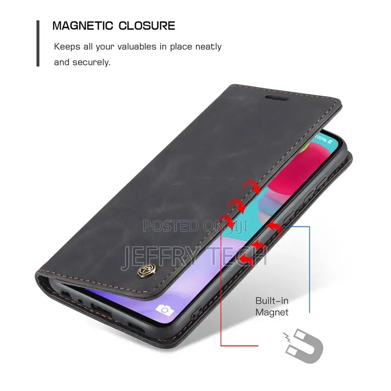 Flip Leather Case for Samsung Galaxy A52/A52 5G Black