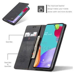 Flip Leather Case for Samsung Galaxy A52/A52 5G Black