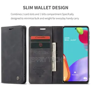 Flip Leather Case for Samsung Galaxy A52/A52 5G Black