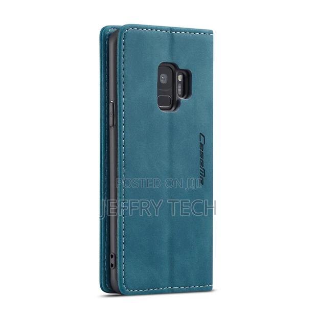 Horizontal Flip Leather Case for Samsung Galaxy S9 Blue - thumbnail 3
