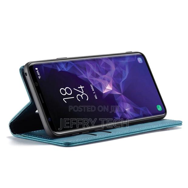 Horizontal Flip Leather Case for Samsung Galaxy S9 Blue - thumbnail 5