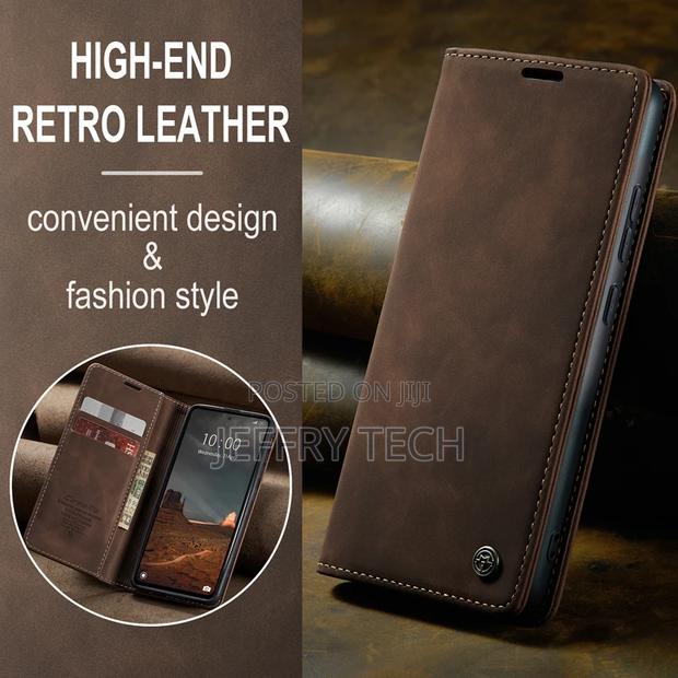Horizontal Flip Leather Case for Xiaomi Redmi 12C Coffee - thumbnail 5