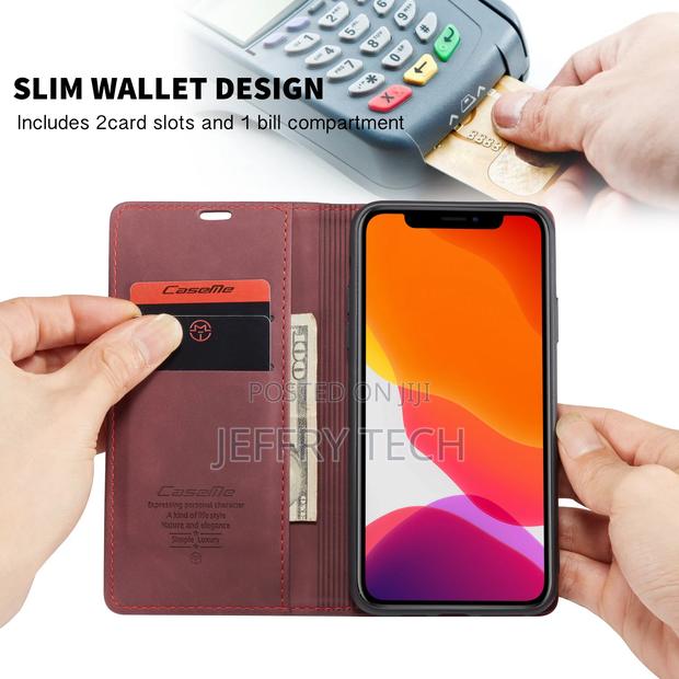 Vintage Matte Horizontal Flap Leather Case for iPhone 11 Da - main view
