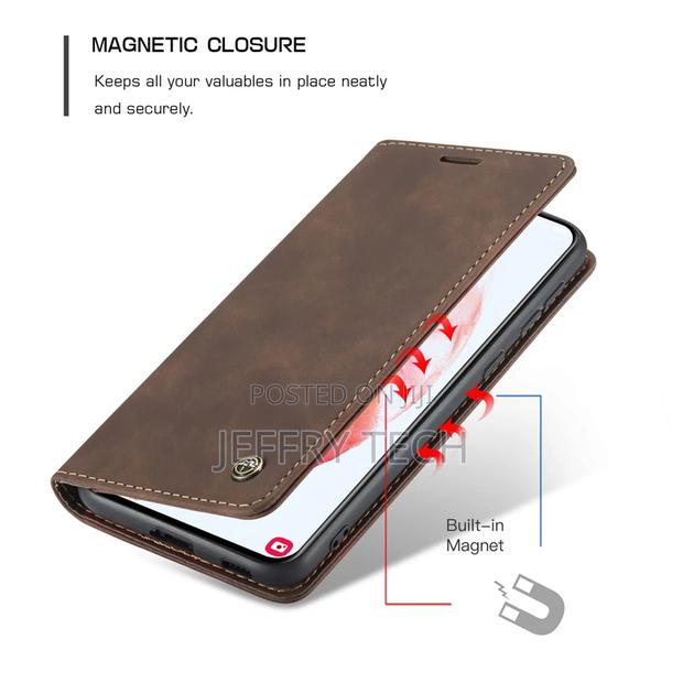 Horizontal Flip Leather Case for Samsung Galaxy S21 5G Brow - main view