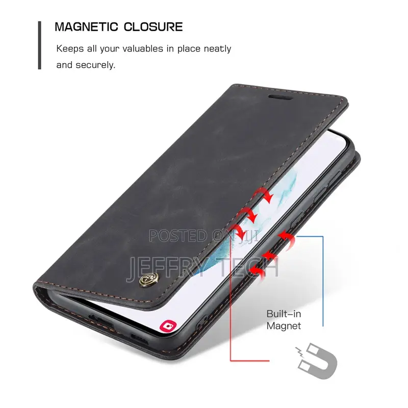 Horizontal Flip Leather Case for Samsung Galaxy S21+ 5G Blac
