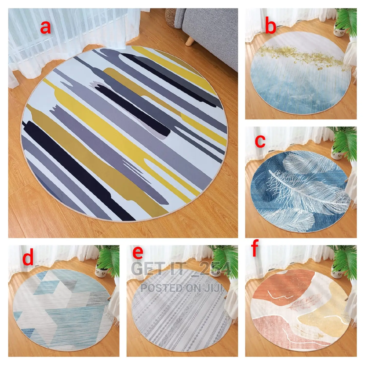 Modern Light Luxury Round Carpet