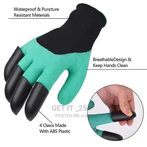 Gardening Gloves With Claws a Pair
