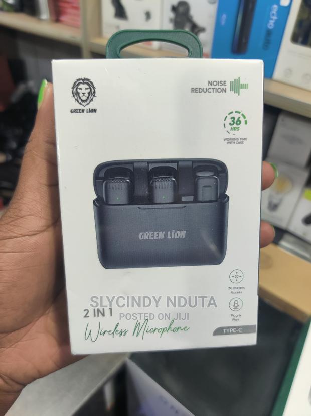 Green Lion 2 in 1 Wireless Microphone - main view