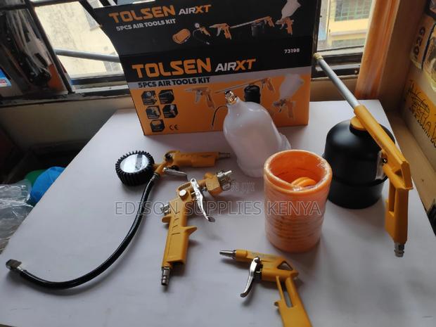 Tolsen Air Tools Kit 5pcs 73198 Air Compressor Inflator - main view
