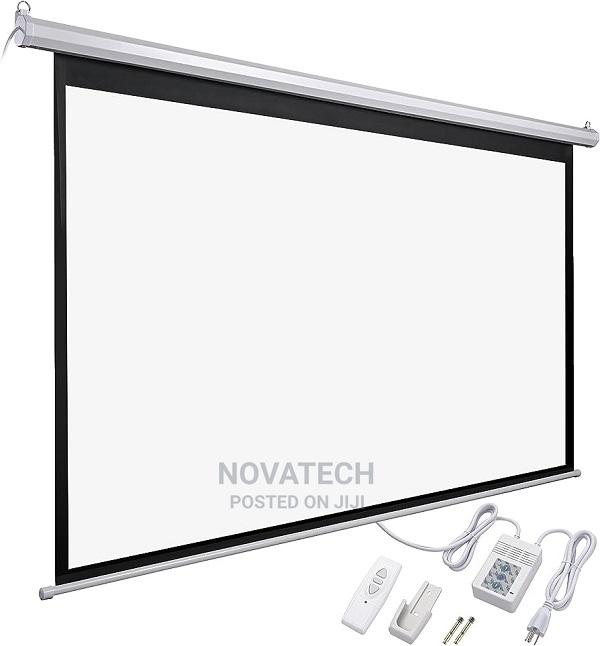 Techcom Auto Electric Projector Screen 200 X 200 - thumbnail 3