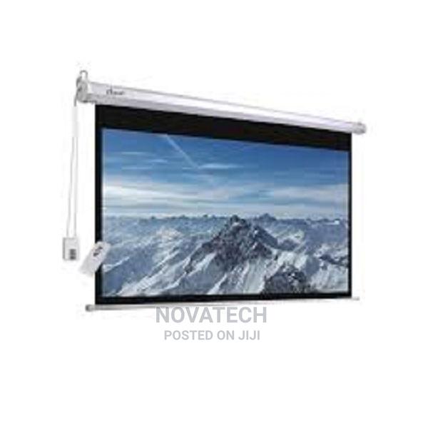 Techcom Auto Electric Projector Screen 240 X 240cm - main view