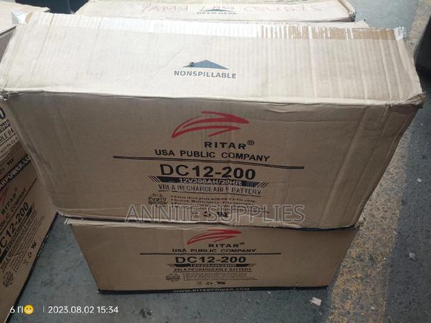 Powerful 200ah/20hrs Ritar Battery for Backup System - main view