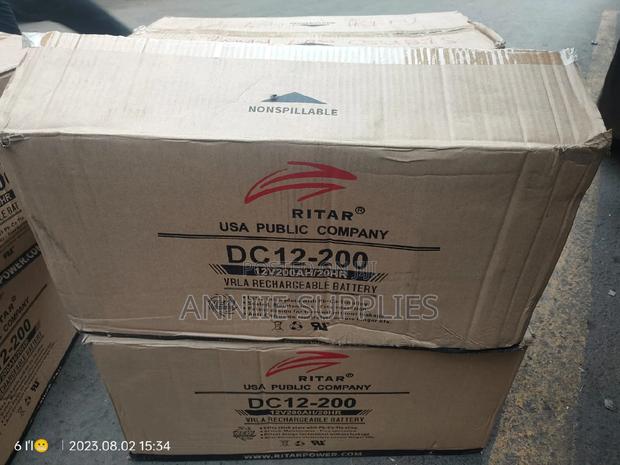 200ah/20hrs Ritar Solar Battery - main view