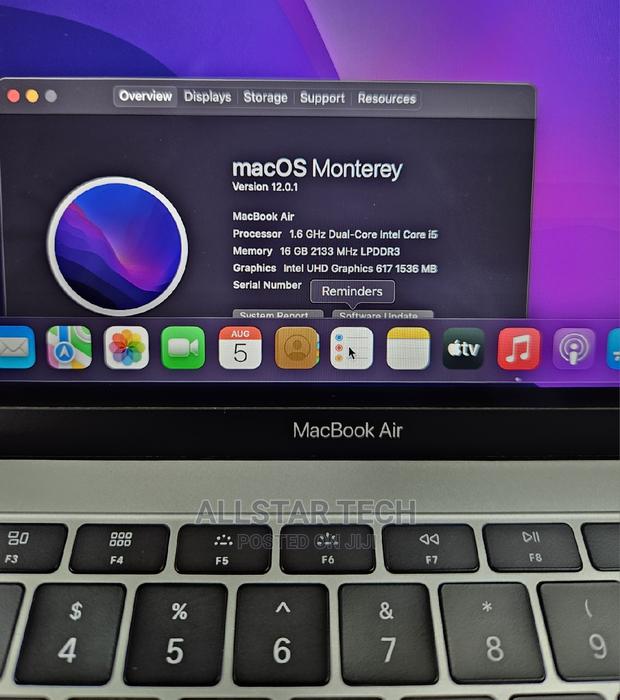 Laptop Apple MacBook Air 2018 16GB Intel Core I5 SSD 256GB - thumbnail 3