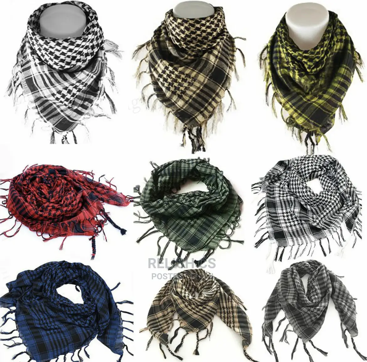 Premium Cotton Shemagh/Arafat/Hiking Scarf
