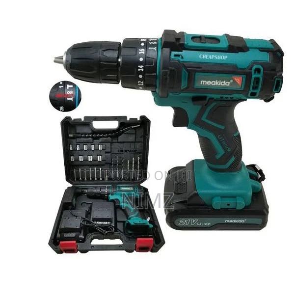 21V Cordless Complete Drill With 2 Rechargable Batteries Too - main view