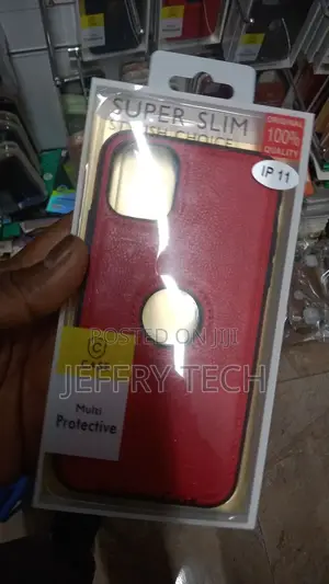 Leather Case for iPhone 11 Anti-Knock Back Cover Soft Tpured