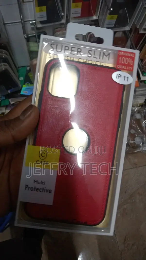Leather Case for iPhone 11 Anti-Knock Back Cover Soft Tpured
