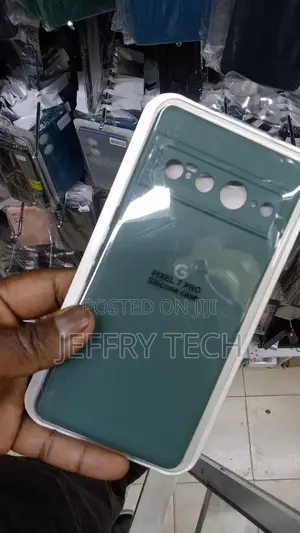 Google Pixel 7 Pro Phone Case Liquid Silicone, Cute Green