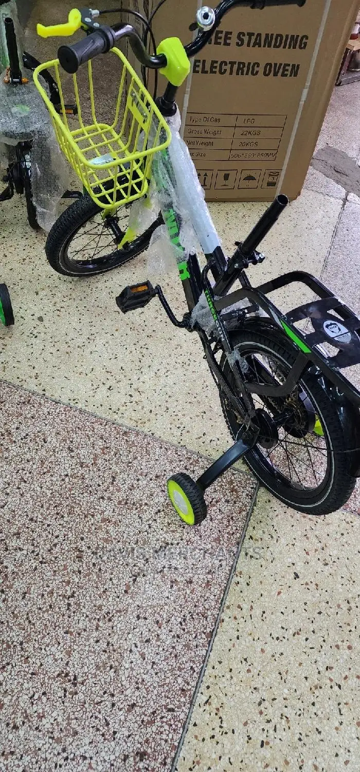 Bike Size 16 With Training Wheels and Front Basket