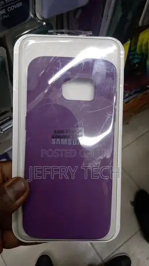Silicone Gel Protective Phone Case for Samsung S7 Edge Purpl