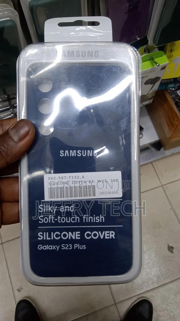 Soft Silicone Case for Samsung Galaxy S23 Plus (Black) - main view