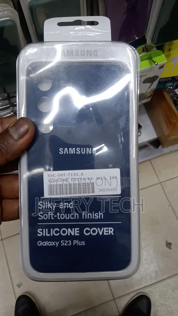 Soft Silicone Case for Samsung Galaxy S23 Plus (Black)