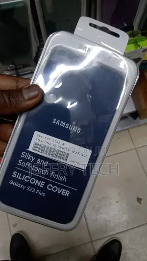 Soft Silicone Case for Samsung Galaxy S23 Plus (Black)