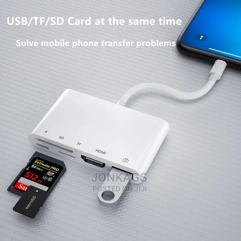 Apple Lighting to HDMI+USB+SD+Micro SD + Apple Lighting