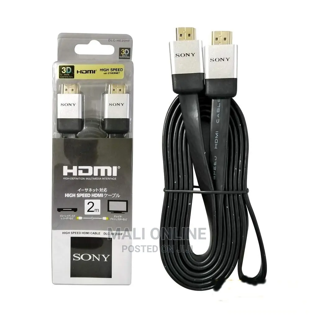 Sony 2 Metres HDMI to HDMI 3D High Speed HDMI Cable