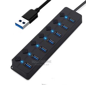 USB 3.0 7 Ports Hub Portable USB Extension Hub for PC Laptop - thumbnail 2
