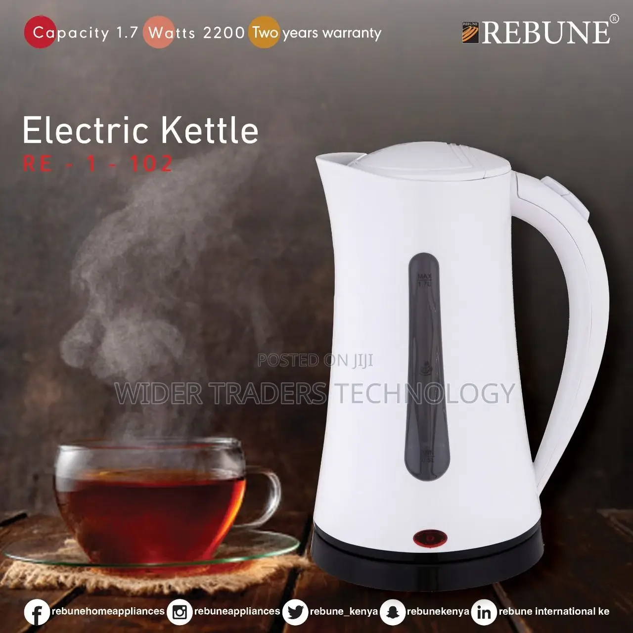 Rebune Electric Kettle 1.7L