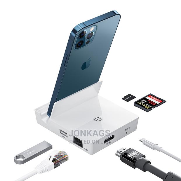 Apple Lighting 6 In 1 Hub: USB+HDMI+Lighting+LAN+SD+Microsd - main view