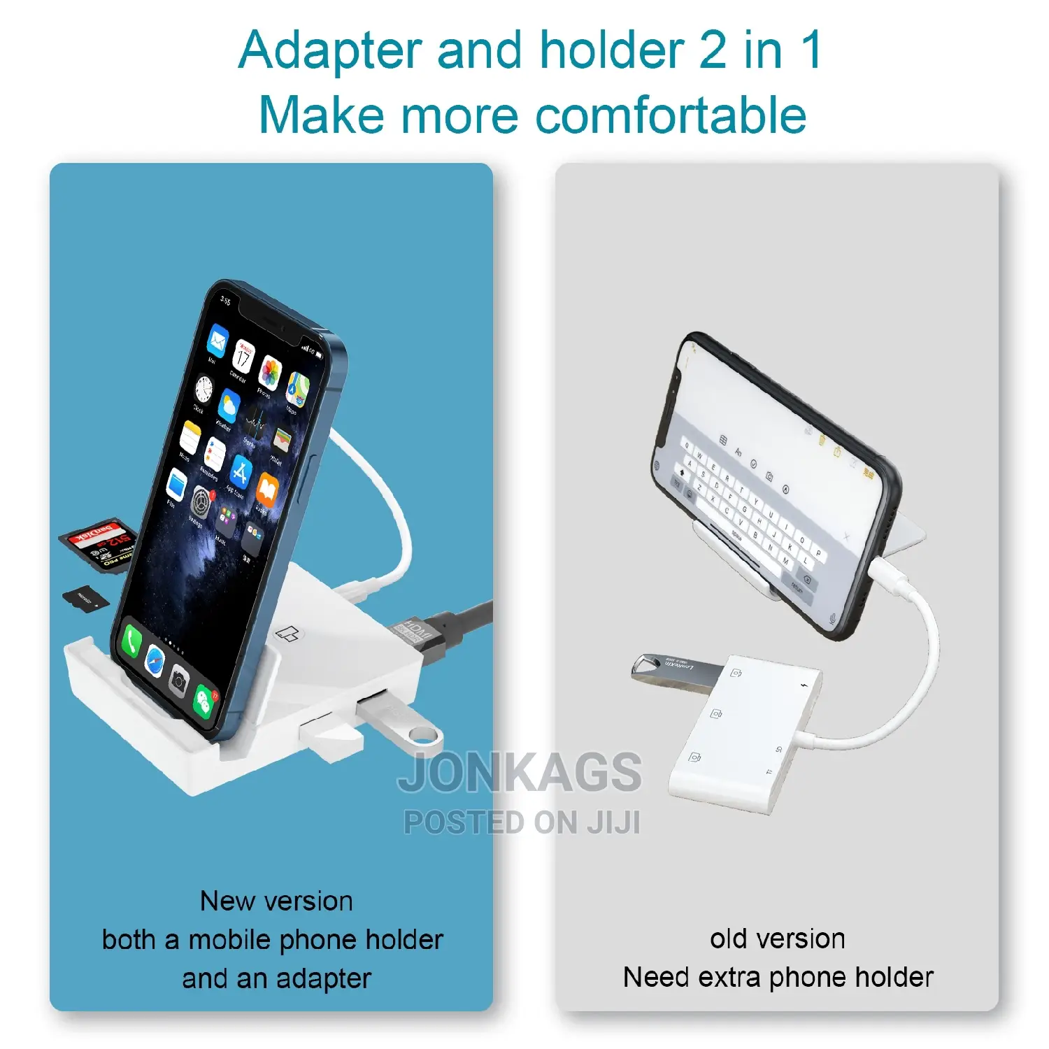 Apple Lighting 6 In 1 Hub: USB+HDMI+Lighting+LAN+SD+Microsd