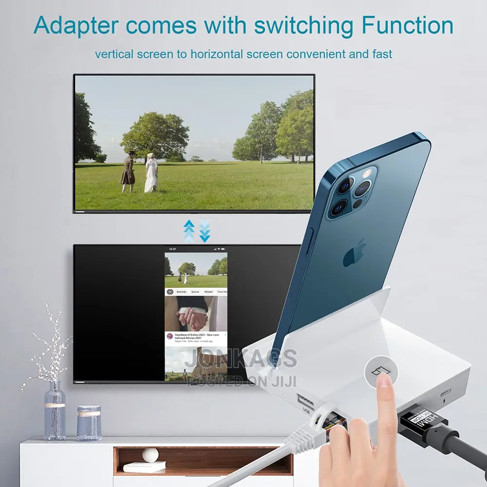 Apple Lighting 6 In 1 Hub: USB+HDMI+Lighting+LAN+SD+Microsd