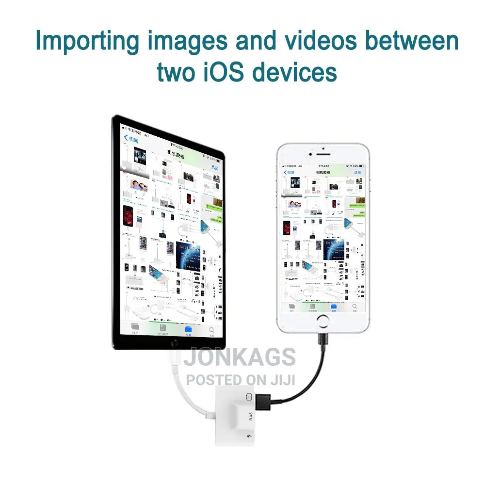 Apple Lighting to HDMI+USB+ Lighting Charging