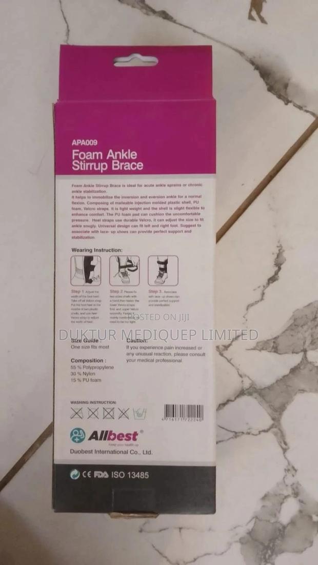 Foam Ankle Stirrup Support/ Brace UNIVERSAL SIZE - thumbnail 3