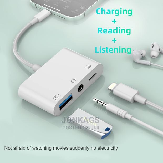 Apple Lighting to USB+ 3.5mm Audio Jack + Lighting Charging - thumbnail 12