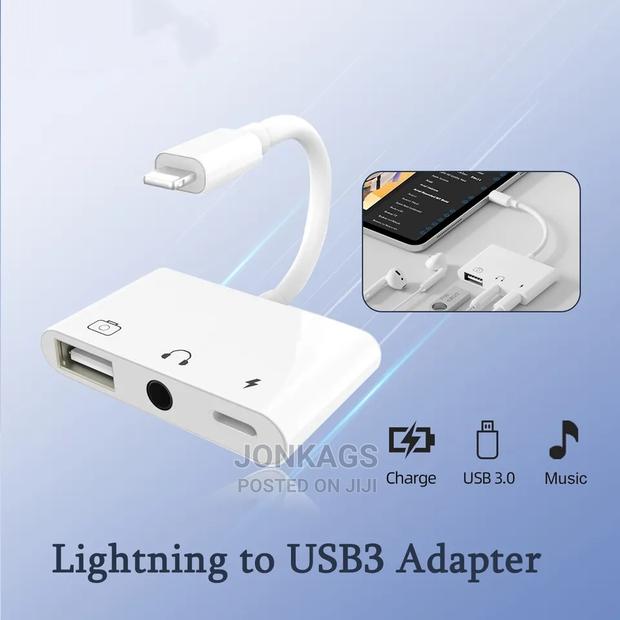 Apple Lighting to USB+ 3.5mm Audio Jack + Lighting Charging - main view