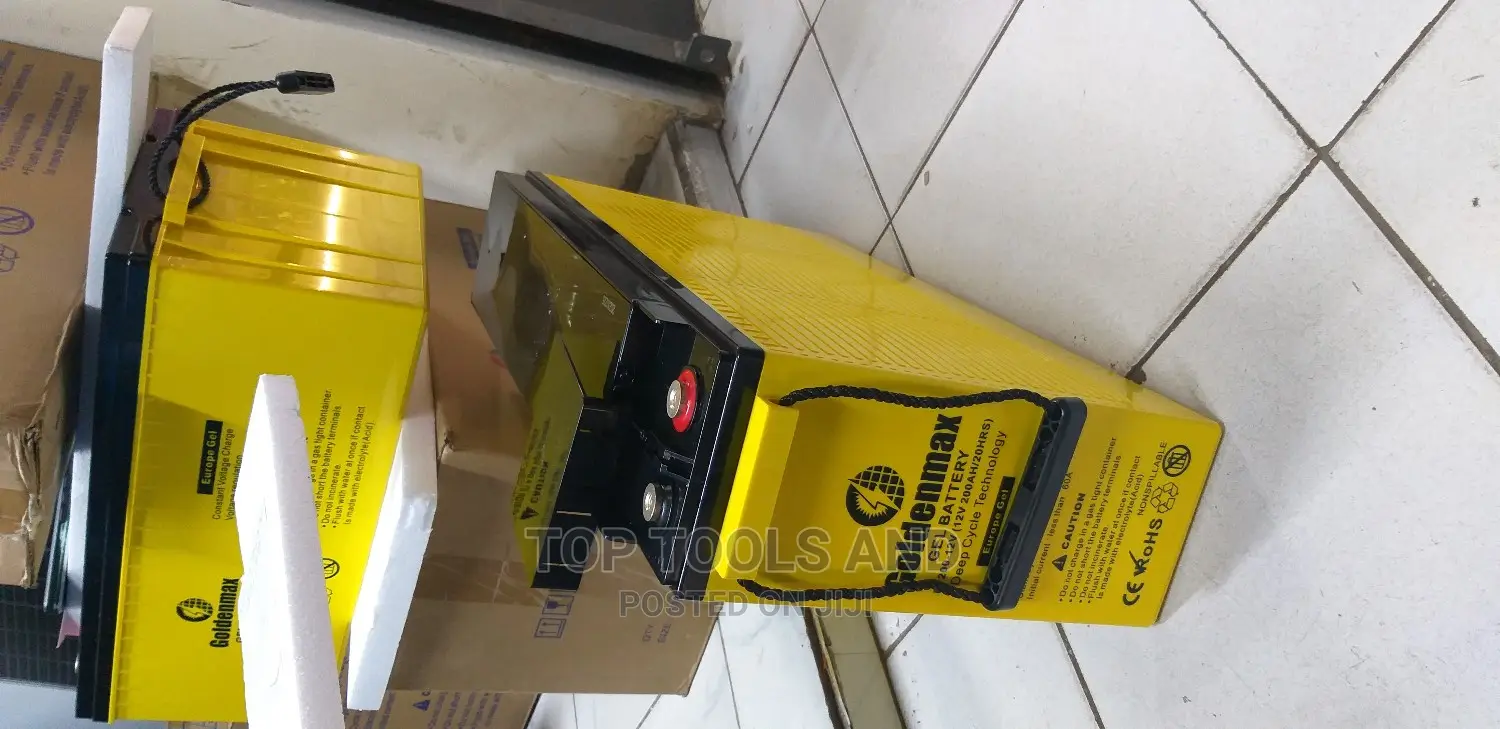 Goldenmax Gel Deep Cycle Slim Battery 200ah 12v 20hrs