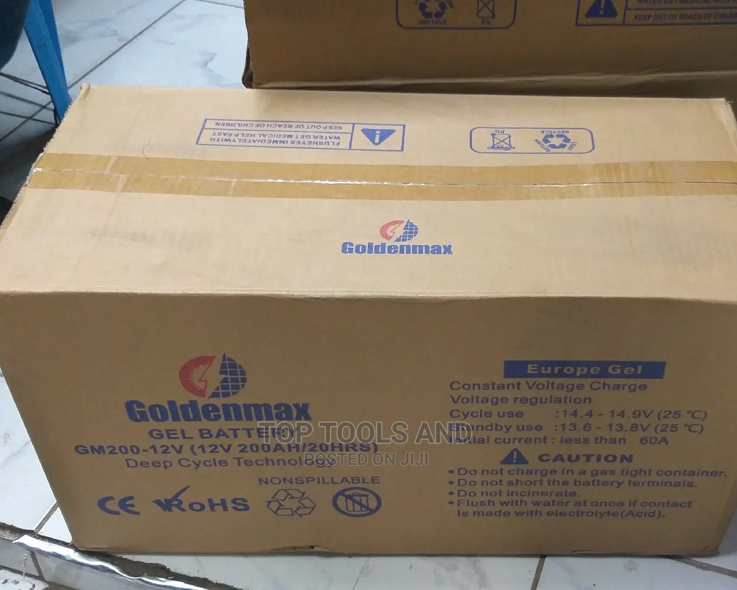 Goldenmax 12v 200ah 20hr Gel Deep Cycle Battery