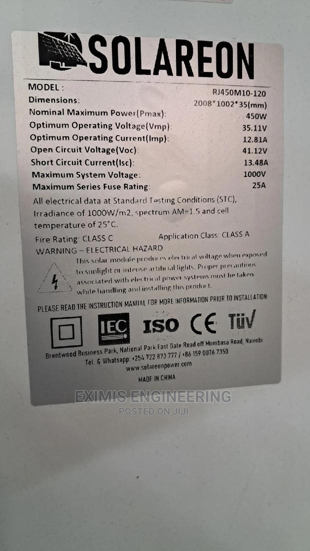 Mono Solar Panels 450watts - thumbnail 3