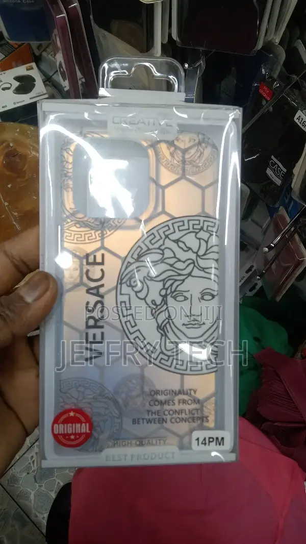 Versace White iPhone 14 Pro Max Case