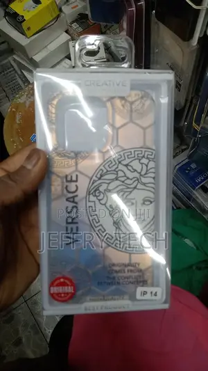 Versace White iPhone 14 Back Cover
