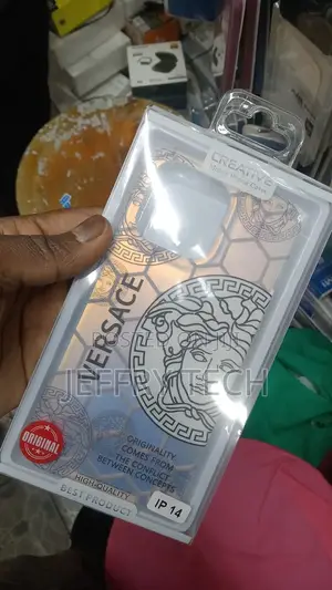 Versace White iPhone 14 Back Cover