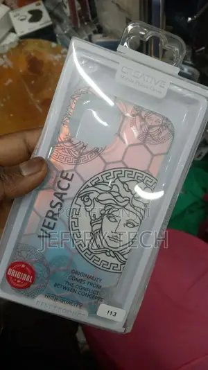 Versace White iPhone 13 Back Cover
