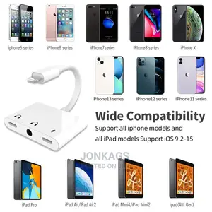 Lighting to Apple Audio Port+Audio Jack+Lighting Charging