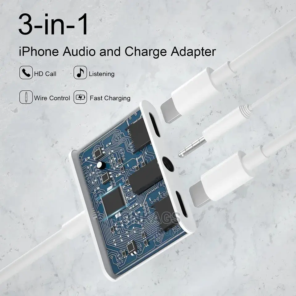 Lighting to Apple Audio Port+Audio Jack+Lighting Charging